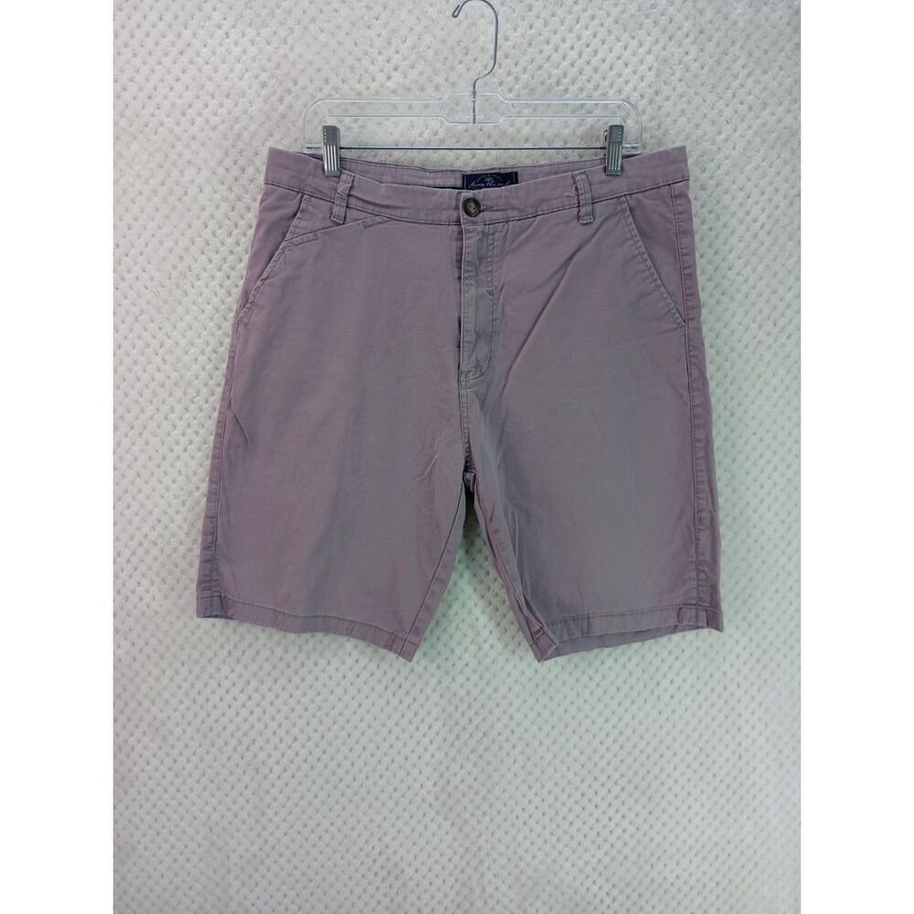 Across The Pond Signature Line Men's 36 Lavender Flat Front Bermuda Golf Shorts